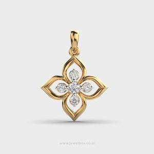 Petal Whisper Diamond Pendant for Women