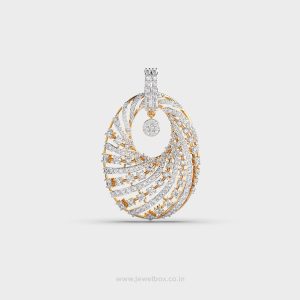 Circle of Light Diamond Pendant without Chain