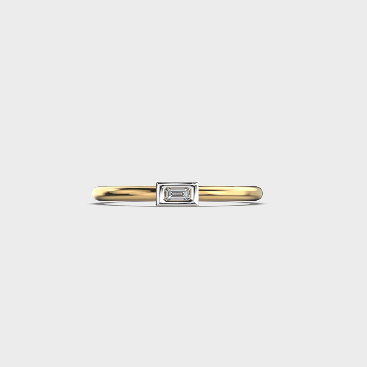 Lumen Emerald Cut Diamond Ring