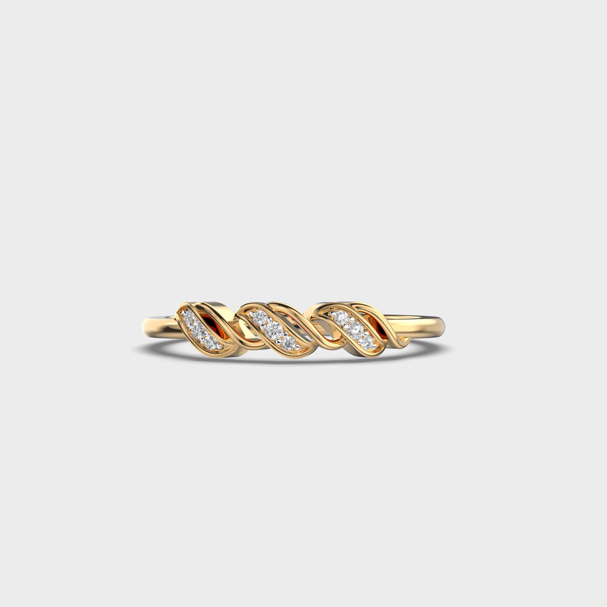 Twisted Tales Diamond Encrusted Ring