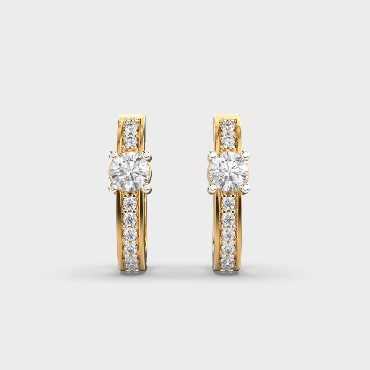 Graceful Eternity Diamond Hoops