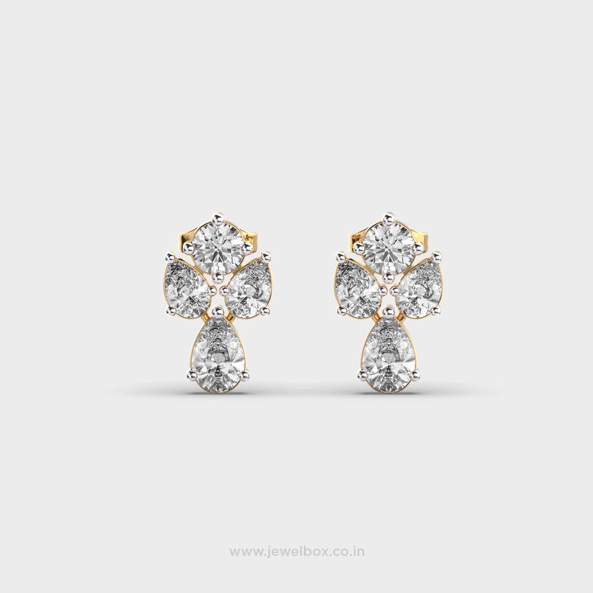 Conclave Flower Diamond  Ear Studs