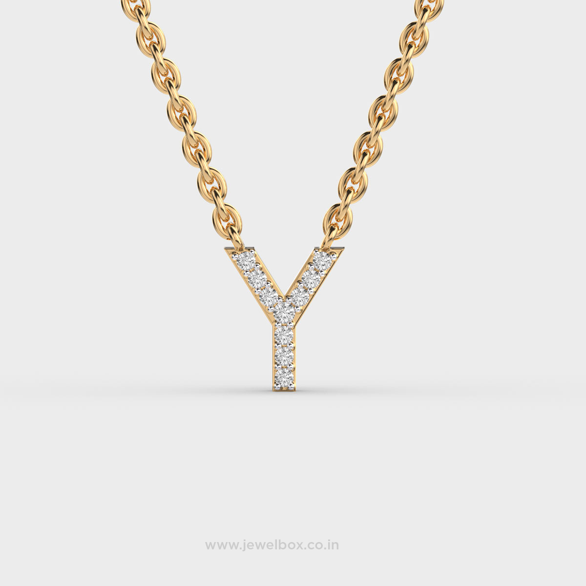 Wonderous Y Diamond Pendant (With Chain)