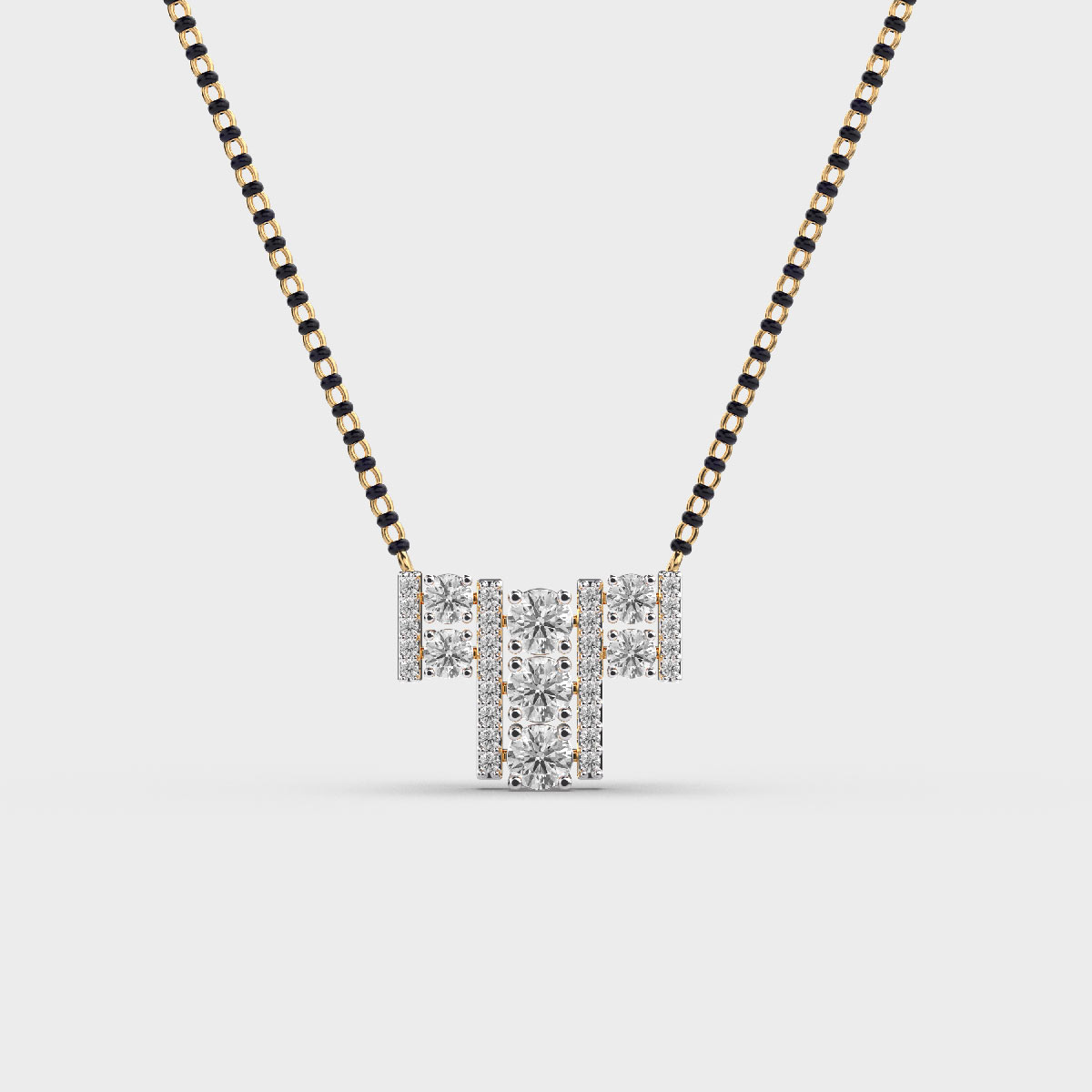 Subtle Honeymooner Diamond Mangalsutra Pendant