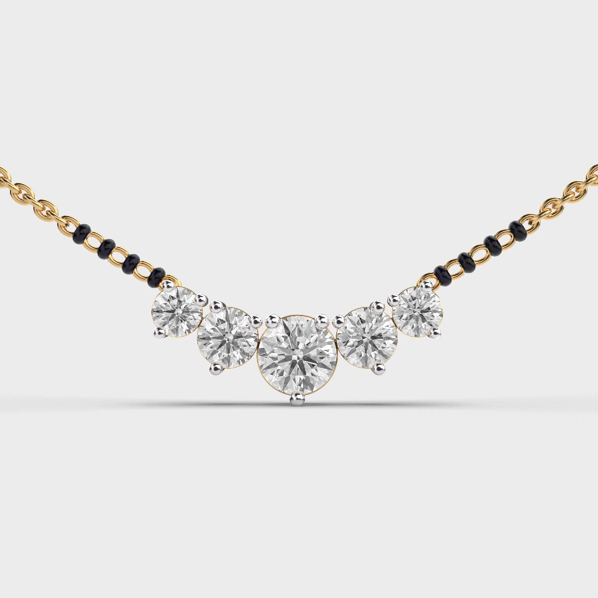 Alluring Trinket Diamond Mangalsutra Pendant