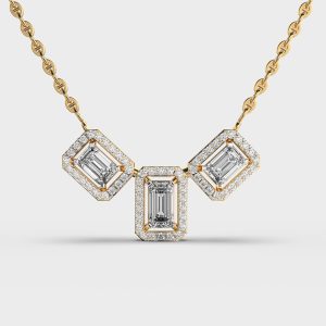 Luminous Quads Diamond Pendant (Without Chain)
