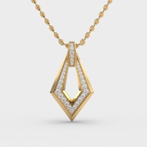 Edgy Strike Diamond Pendant