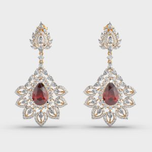 Graceful Chandelier Diamond Earrings