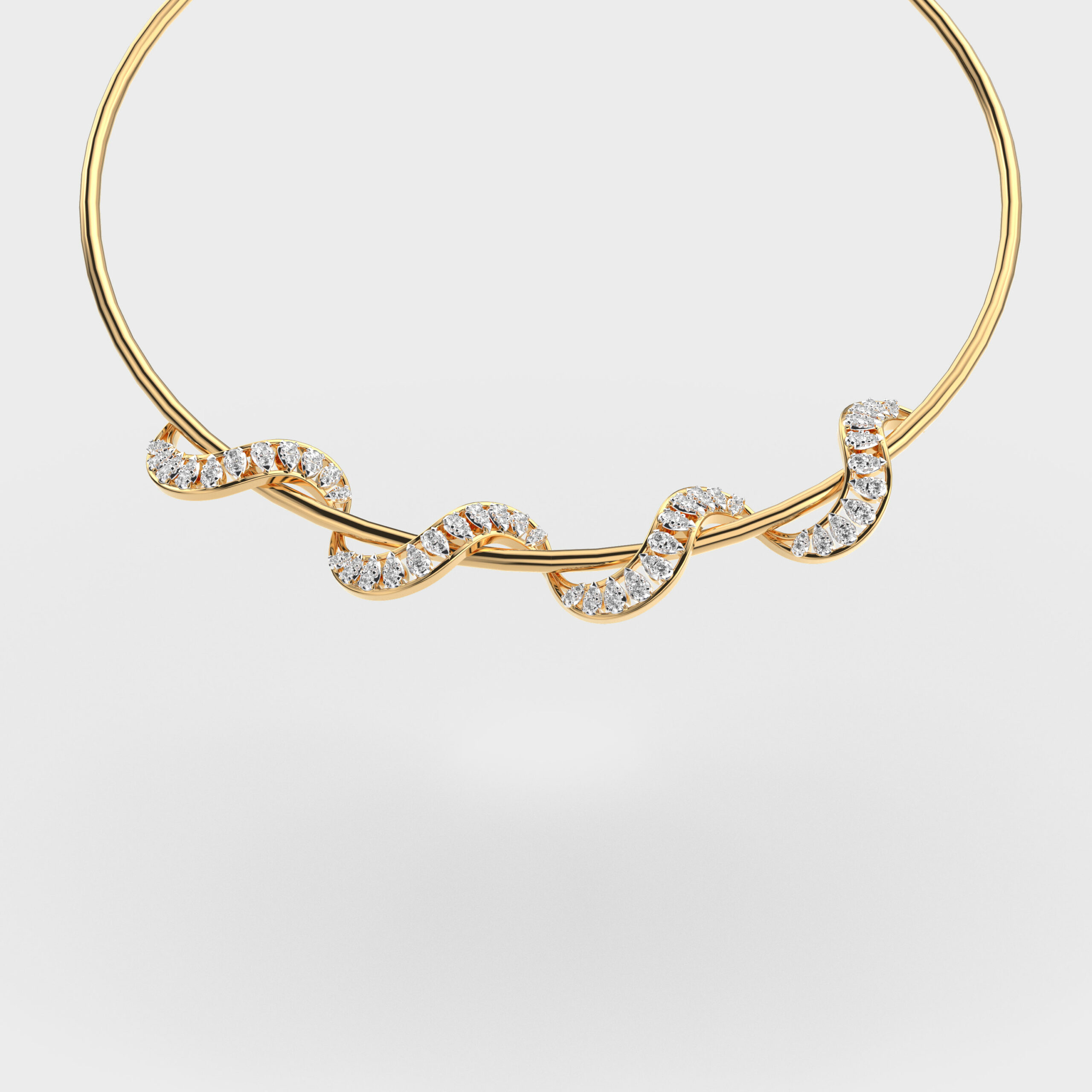 Twisted Hasuli Diamond Necklace