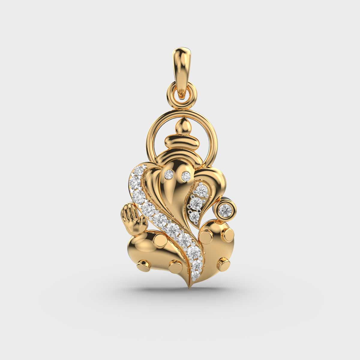 Elegant Gold and Diamond Pendant