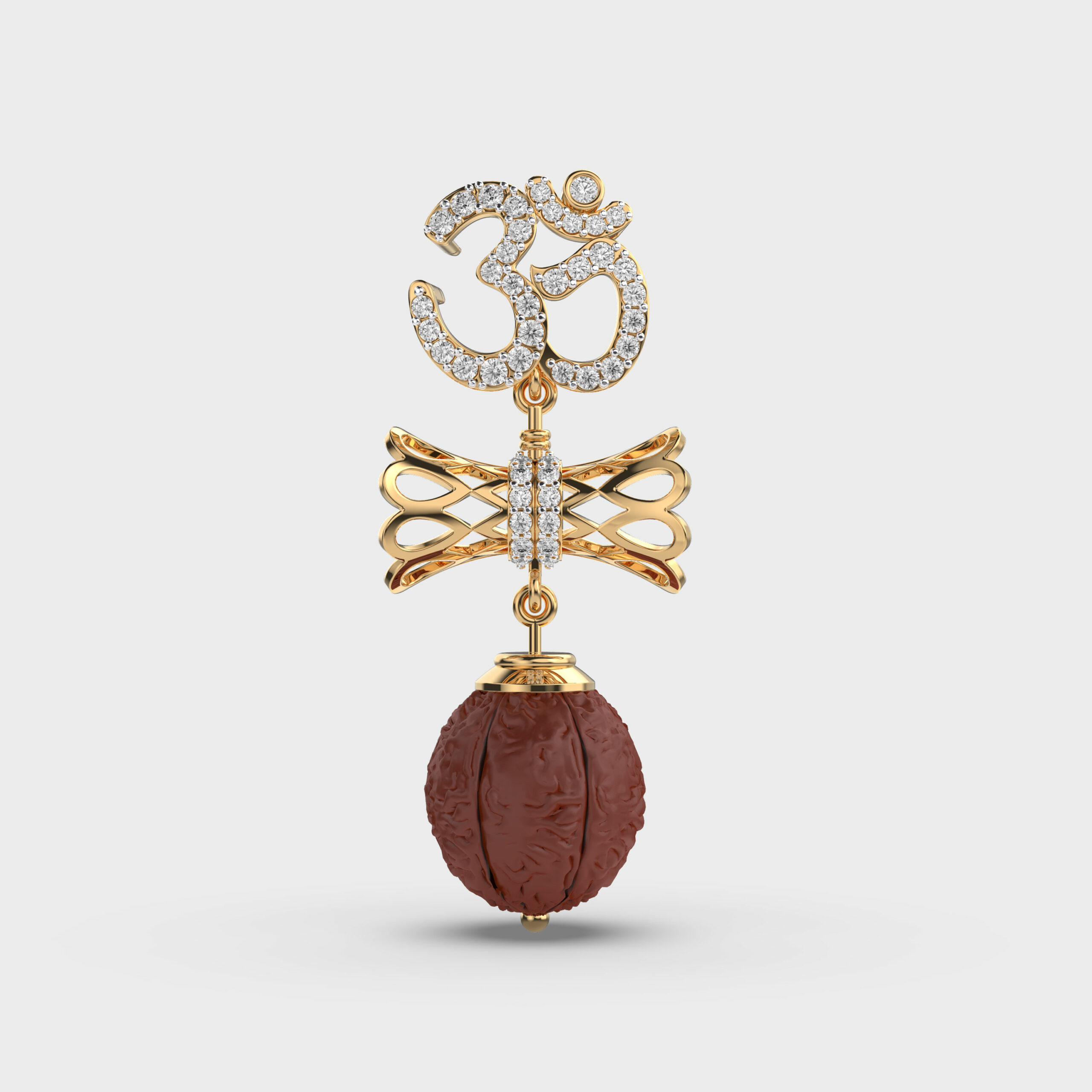 Om Rudraksha Pendant