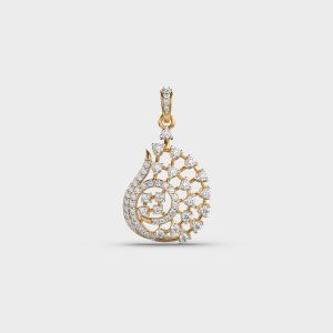 Classy Ornate Diamond Pendant (Without Chain)