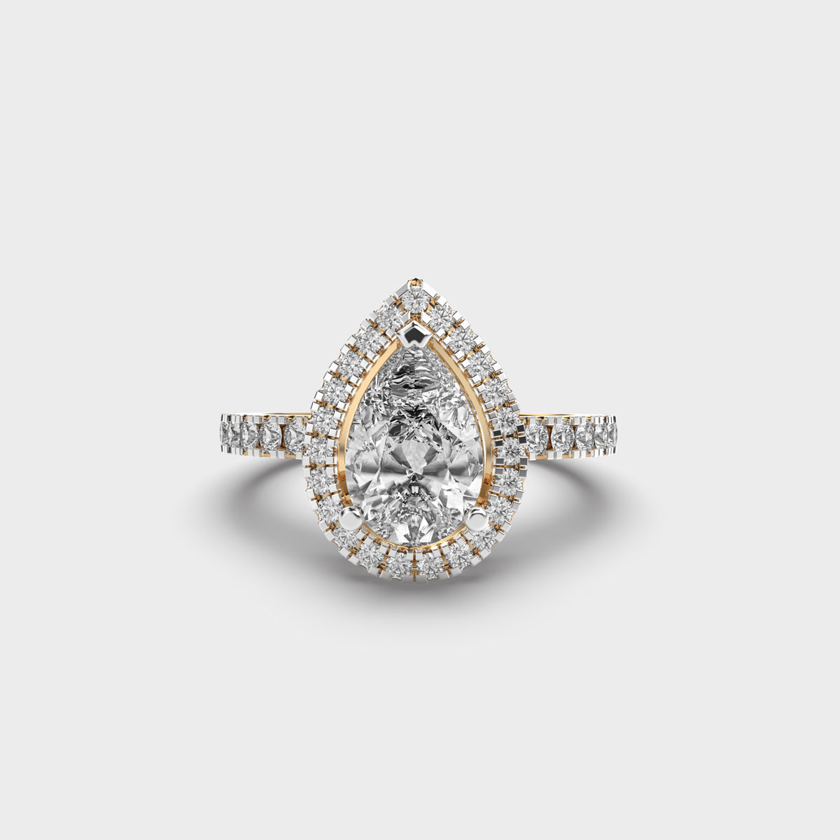 Forming Dew Drop Diamond Ring