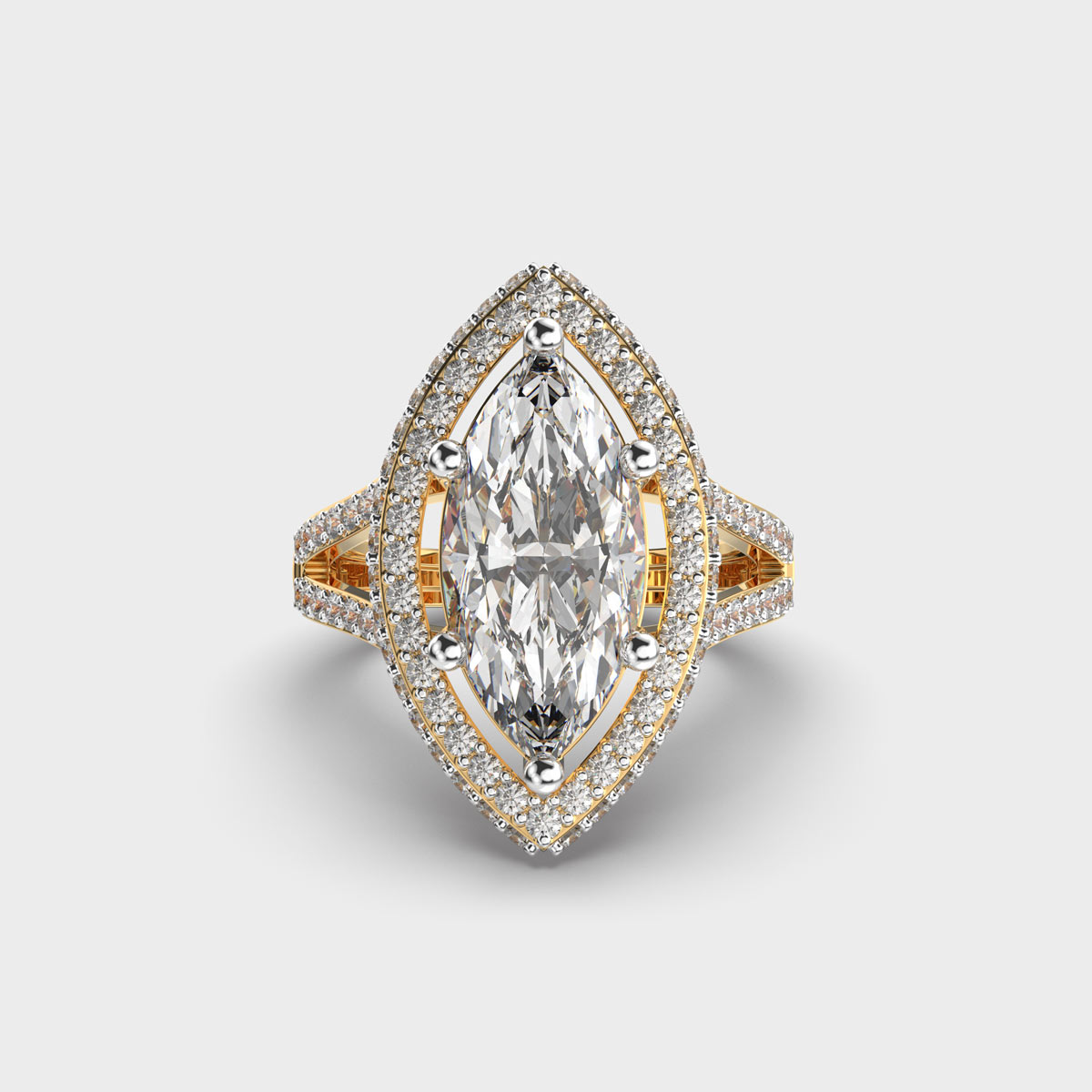 Classic Solitaire Marquise Diamond Ring