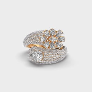 Empires Story Diamond Cocktail Ring