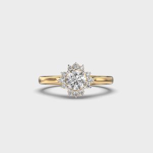 Floral Frost Diamond Studded Ring