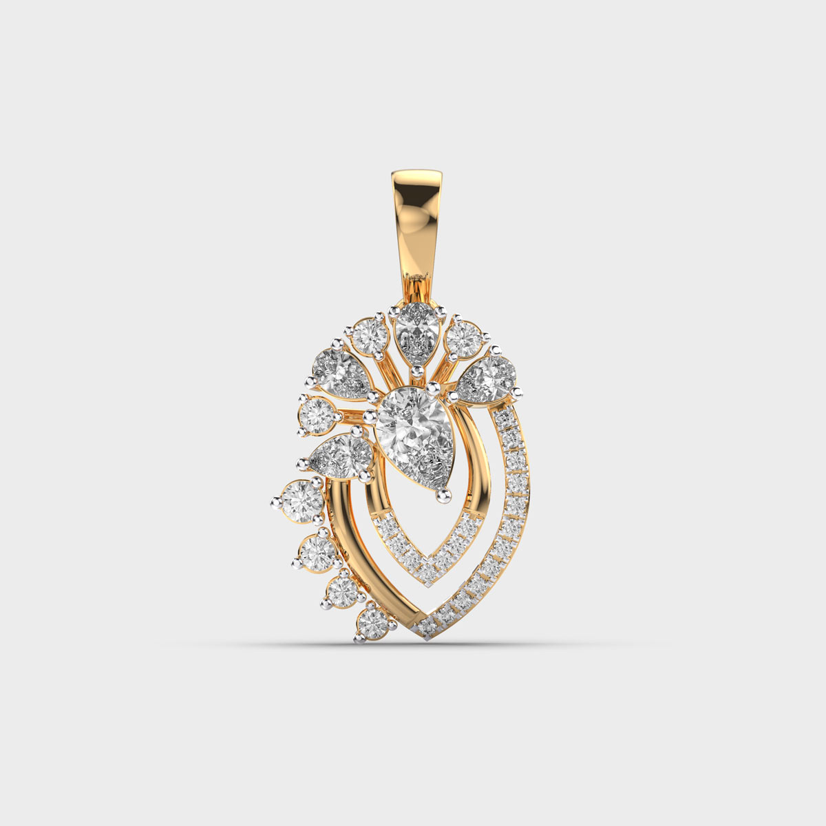 Gracious Glam Diamond Pendant (Without Chain)