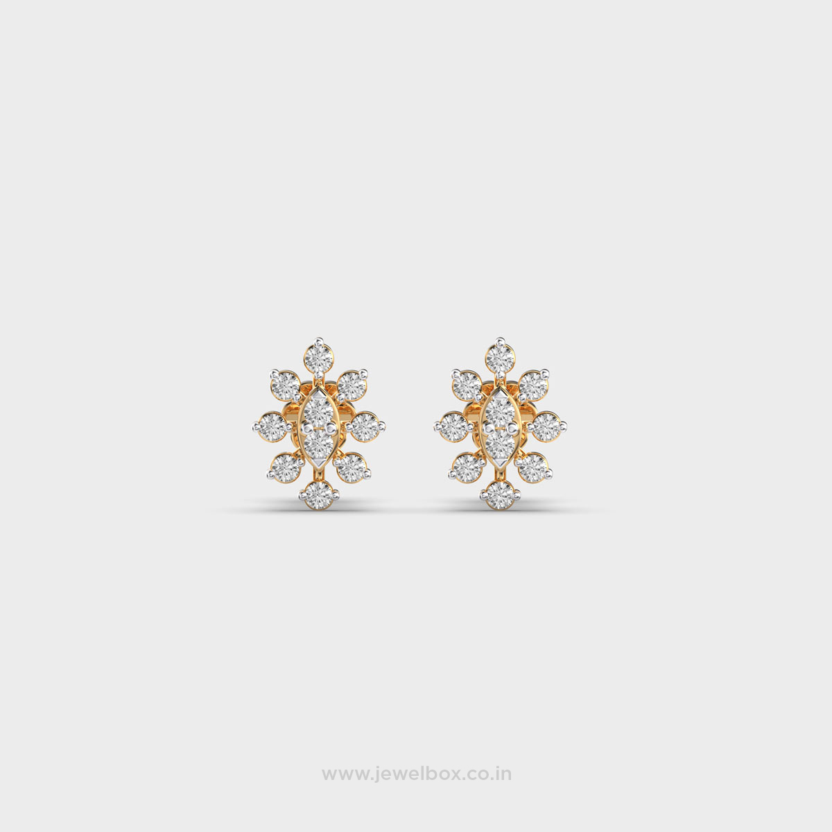 Lillyana Bloom Diamond Ear Studs