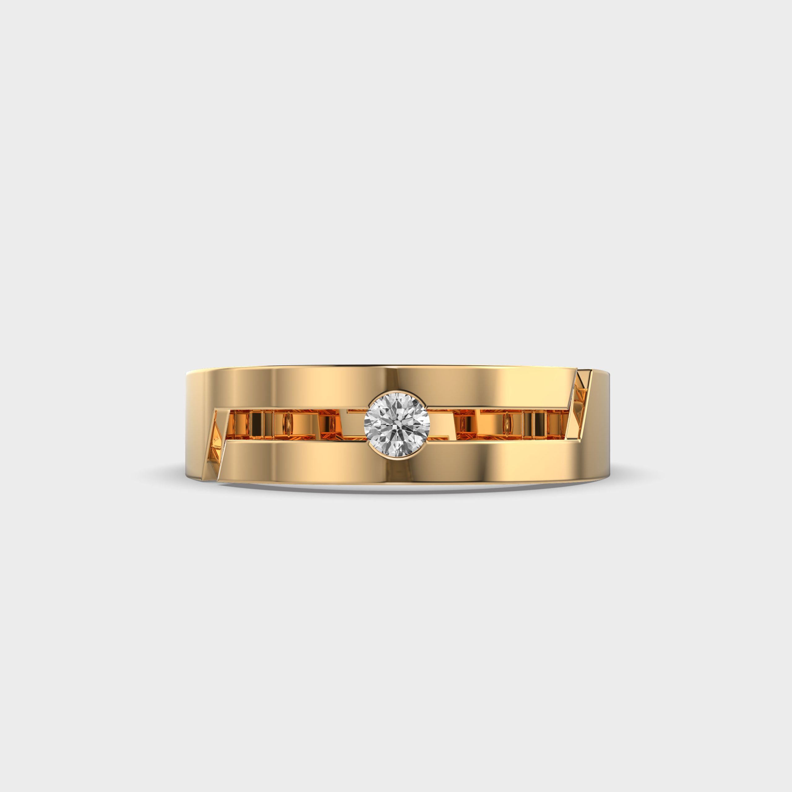 Nebula Path Diamond Ring For Men