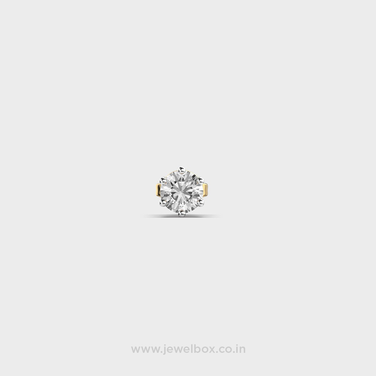 Ignis Round Diamond Stud For Men