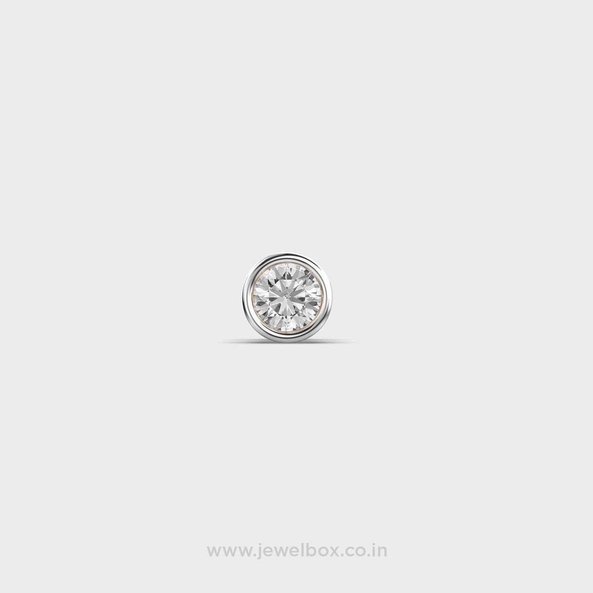 Gleaming Round Orb Diamond Stud For Men