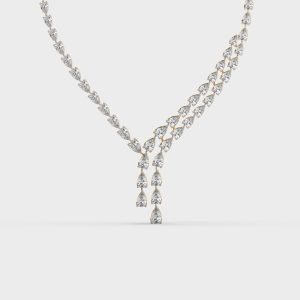 Her Royal Highness Criss Cross Diamond Necklace