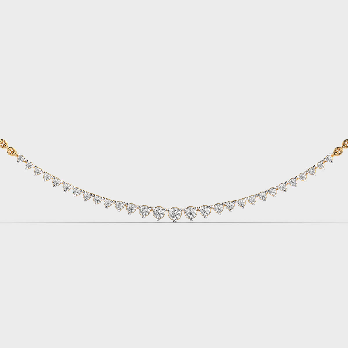 Queens Diamond Cluster Necklace for Women