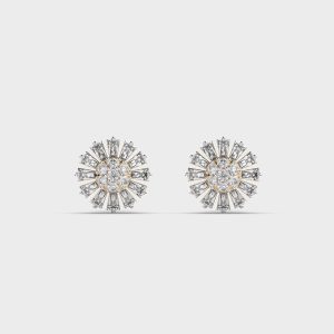 Elegant Chakra Diamond Stud Earrings