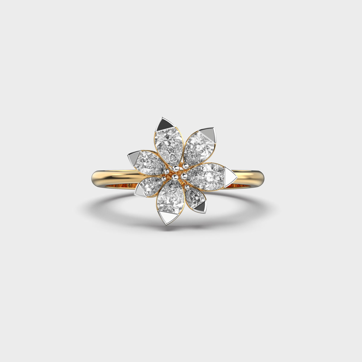 Blossom Star Marquise Diamond Ring