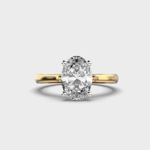 Sovereign Oval Diamond Solitaire Ring