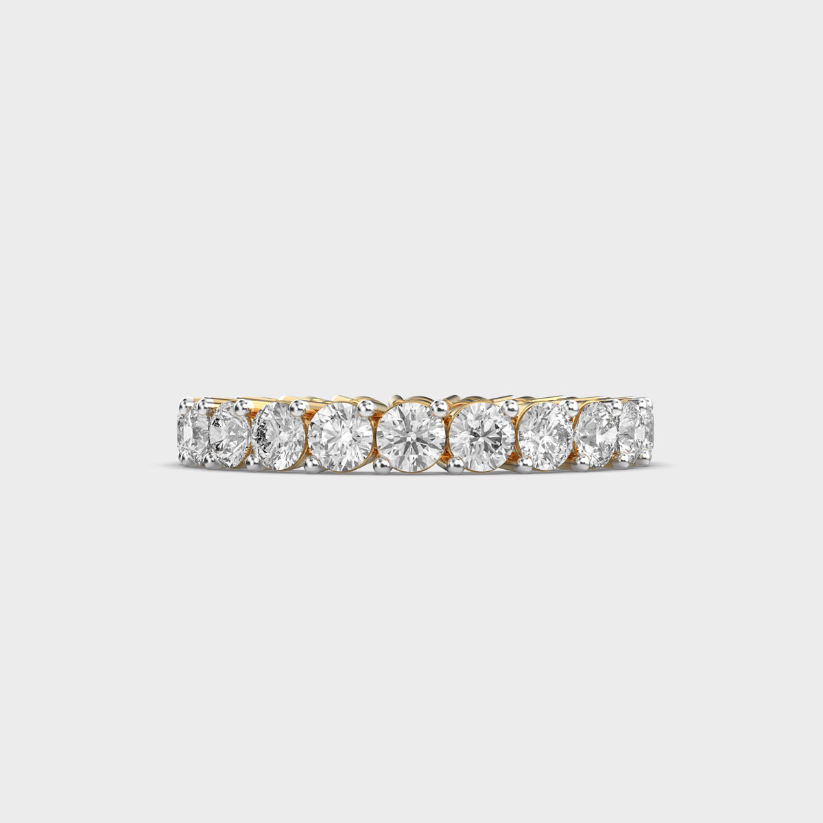 Lustrous Line Diamond Band Ring