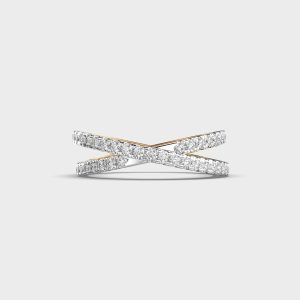 Infinity Whisper Criss Cross Diamond Ring