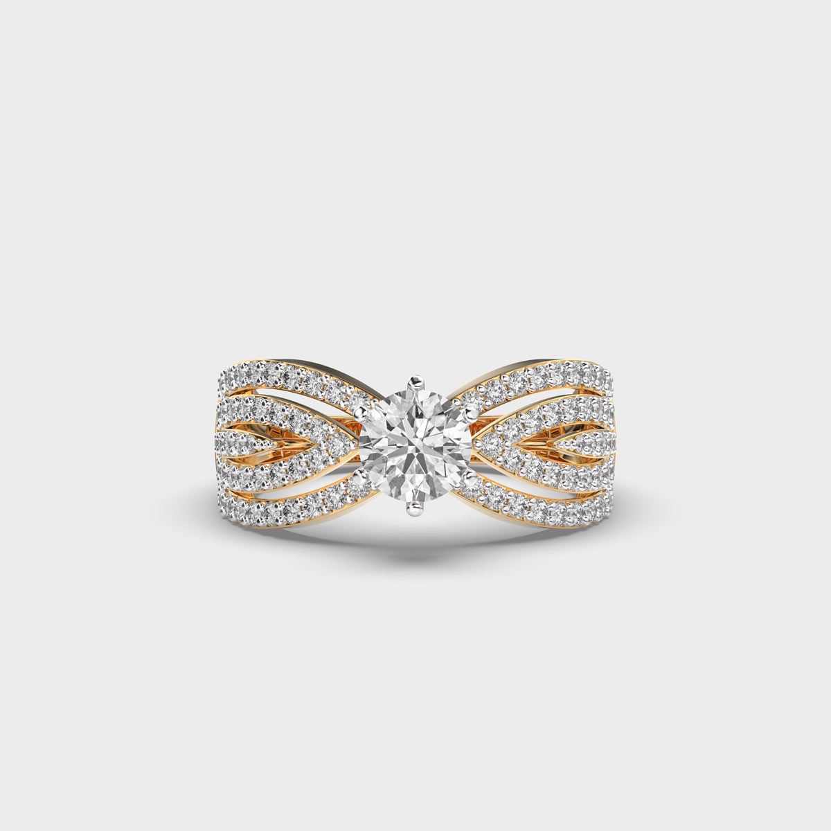 Empire Round Solitaire Diamond Ring