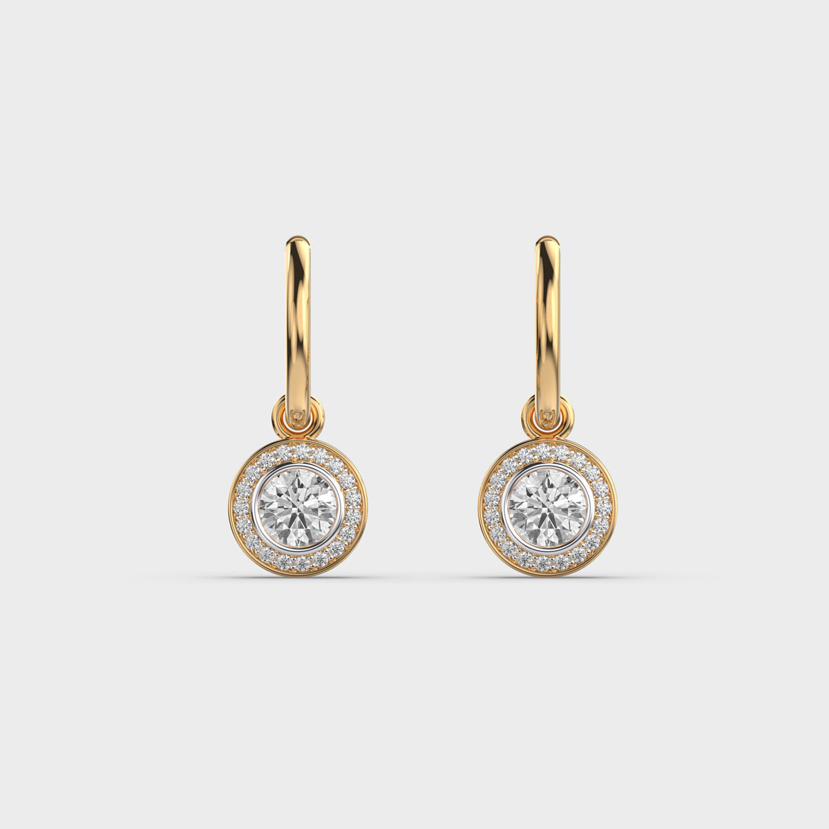 Solitaire Drops Diamond Earrings for Women