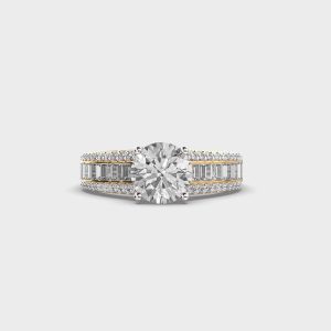 Timeless Glow Solitaire Diamond Band Ring