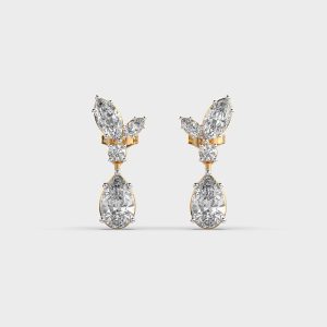 Regal Diamond Encrusted Balles Earrings