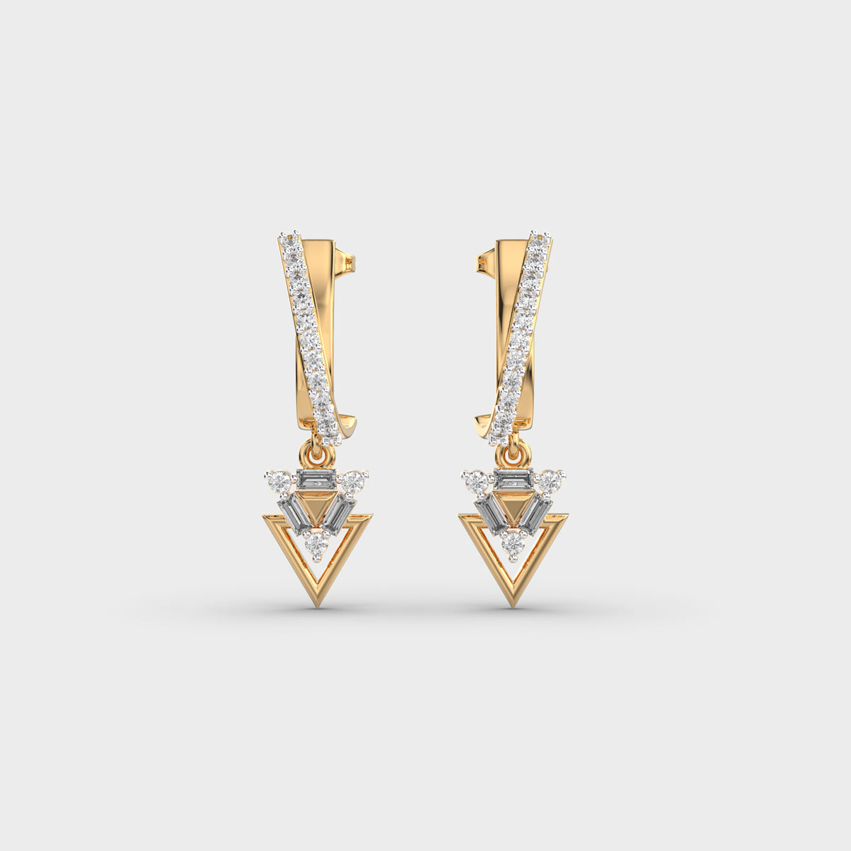 Her Story Diamond Drop Dangler Earrings