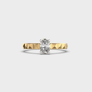 Dazzling Intricate Ridged Diamond Ring