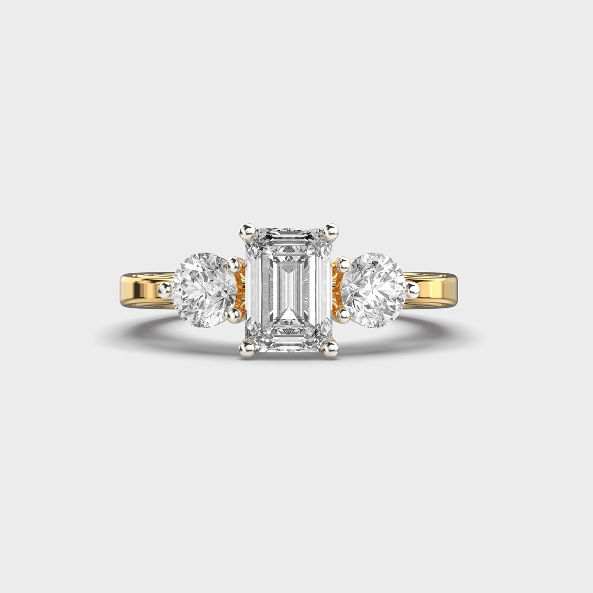 Royal Emerald Cut Diamond Ring