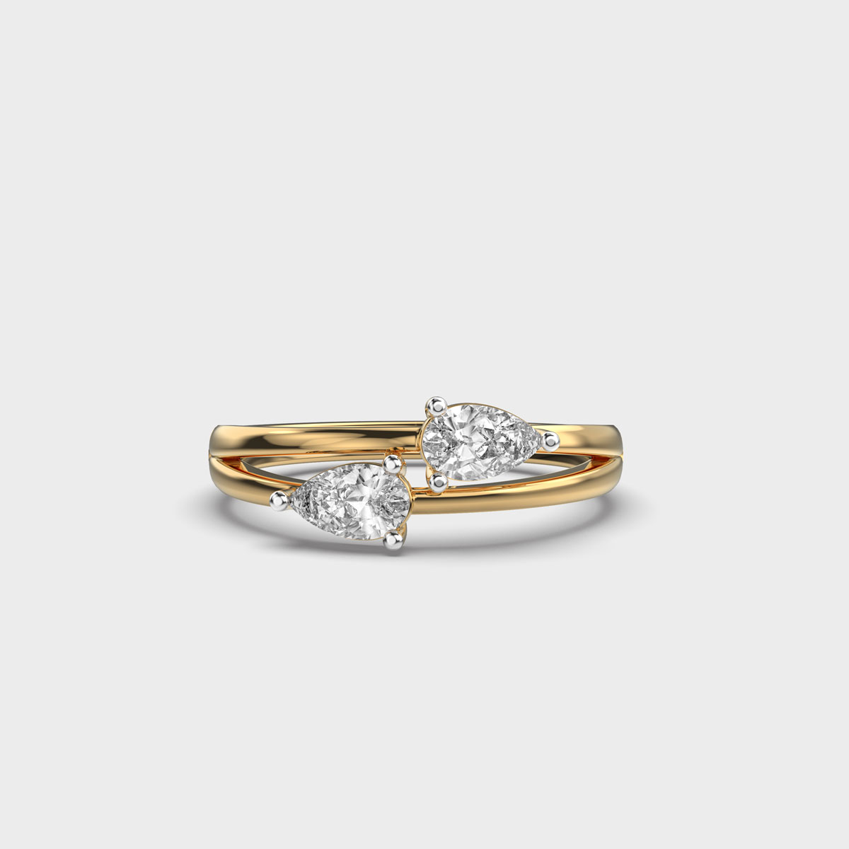 Pear Pride Diamond Statement Ring for Women