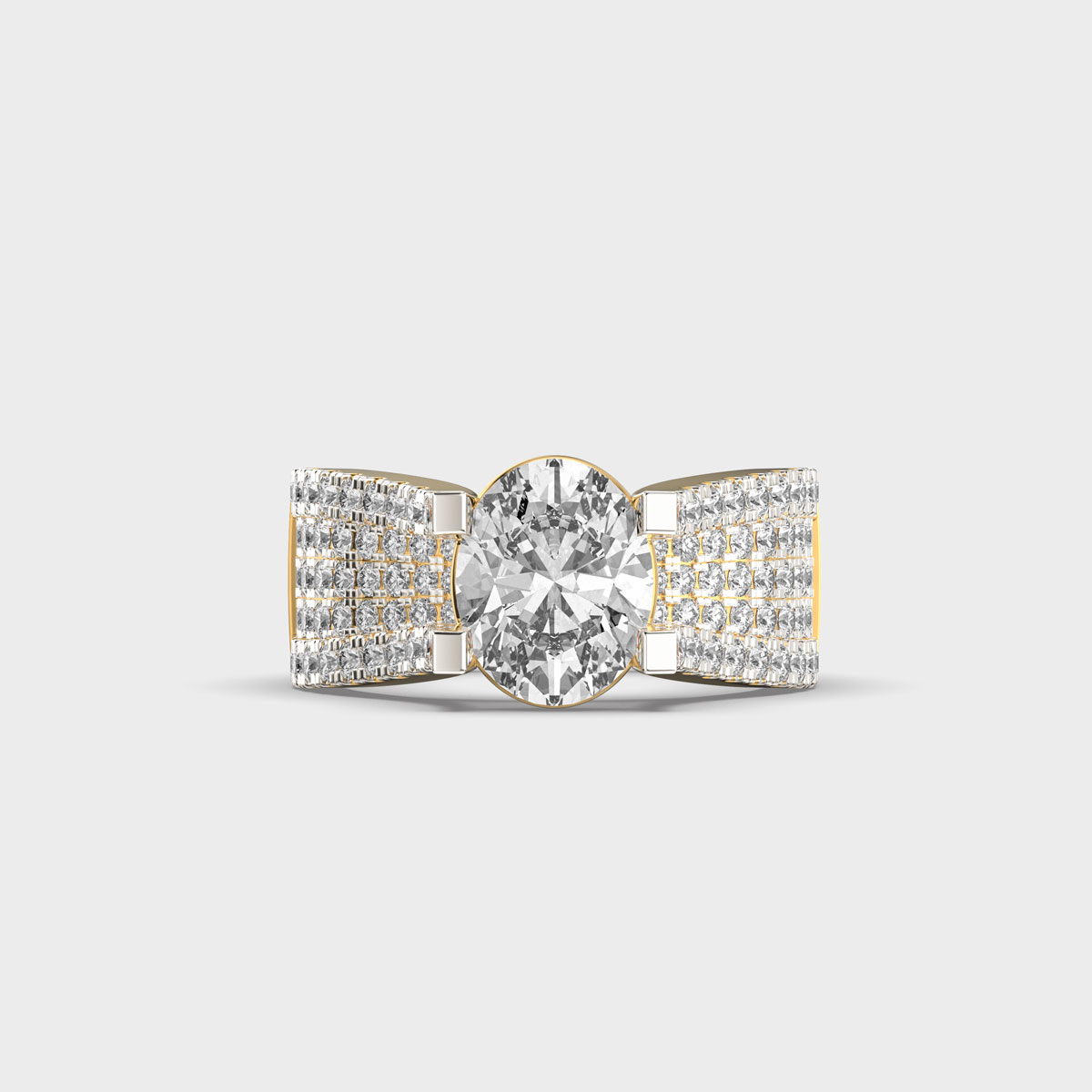 Nova Burst Imperial Oval Diamond Ring