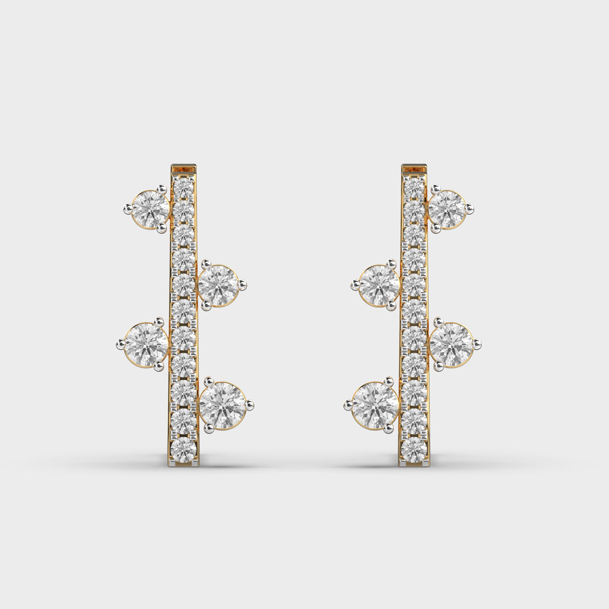 Starry Drift Diamond Earrings