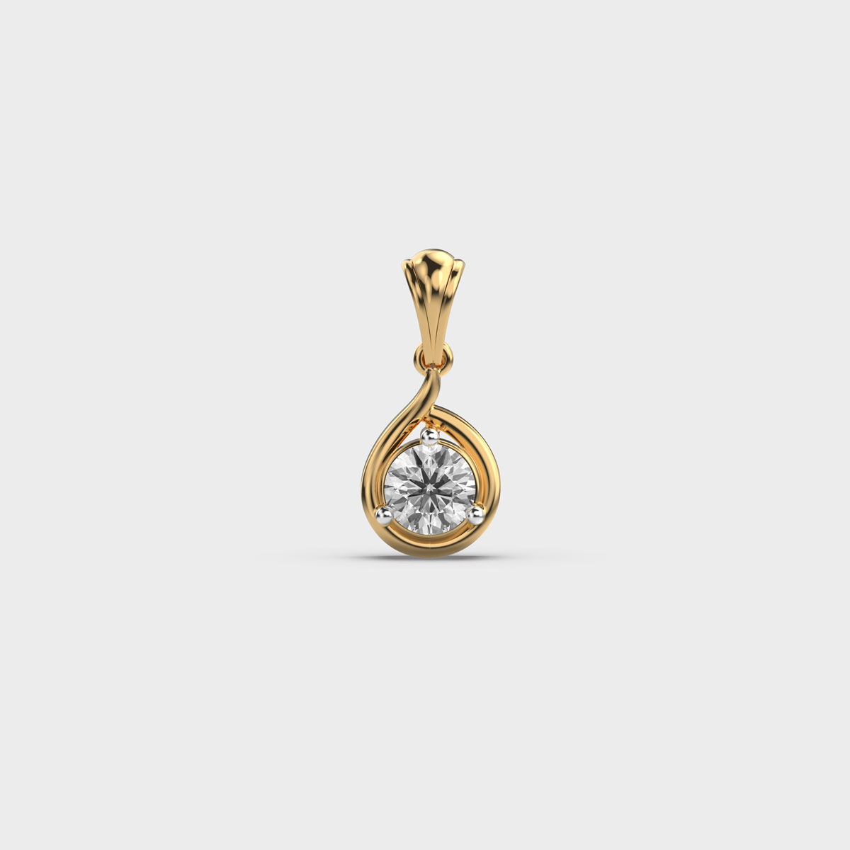 Turn of Fate Diamond Pendant (Without Chain)