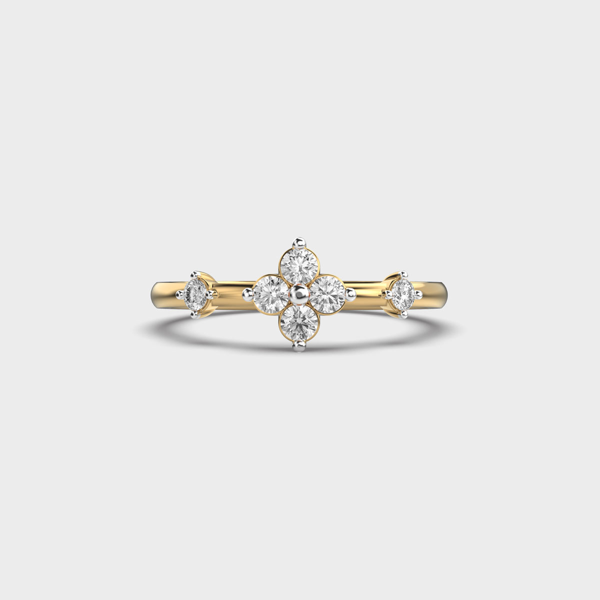 Lover's Promise Flower Diamond Ring