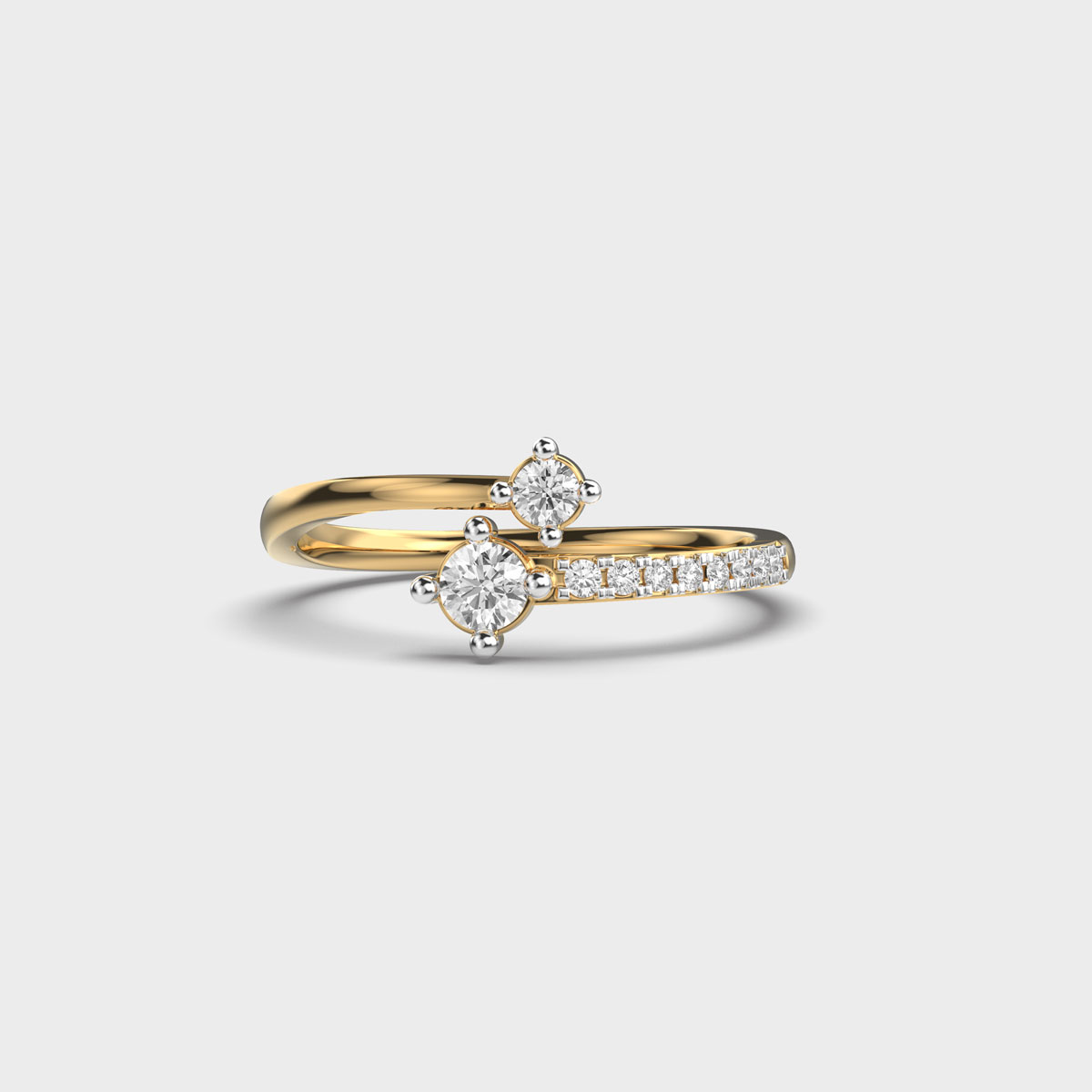 A Lovable Pair Diamond Ring