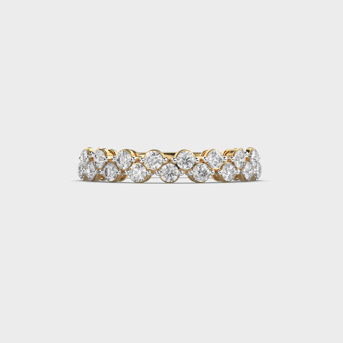 Glowing Stackable Vine Diamond Ring