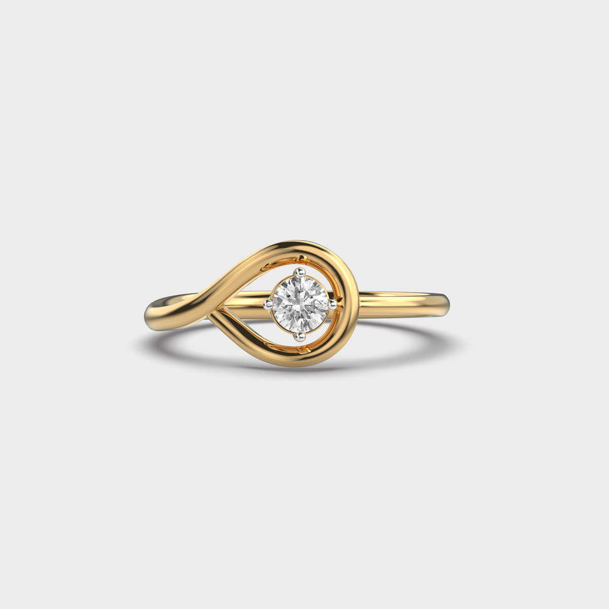 One Shimmering Gaze Diamond Ring