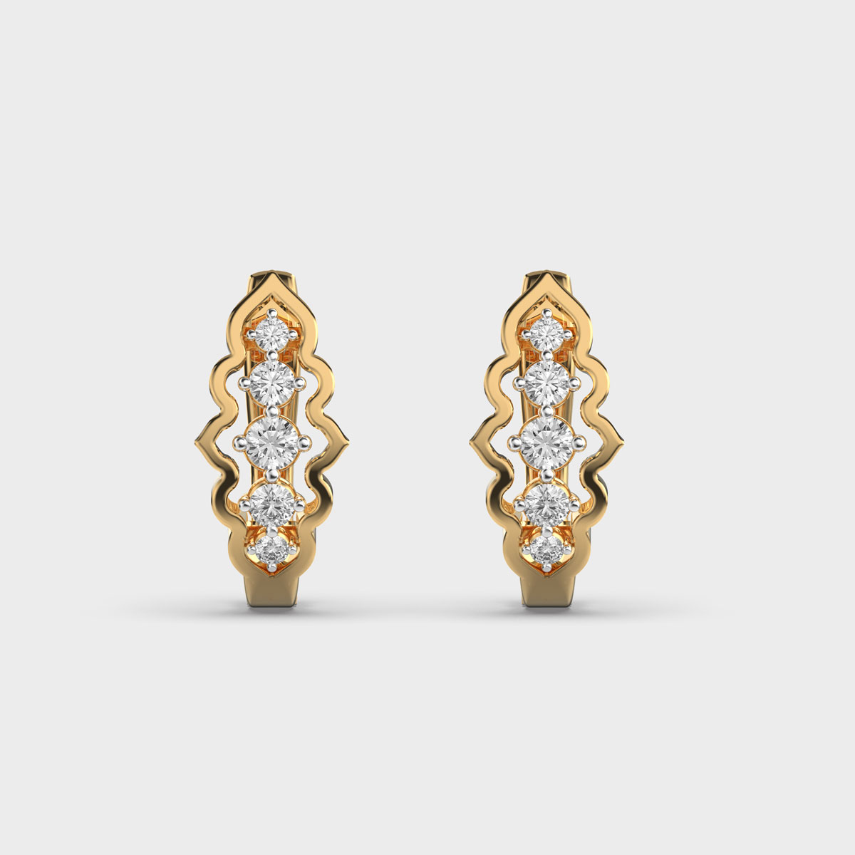 Aurora Trail Diamond Earrings