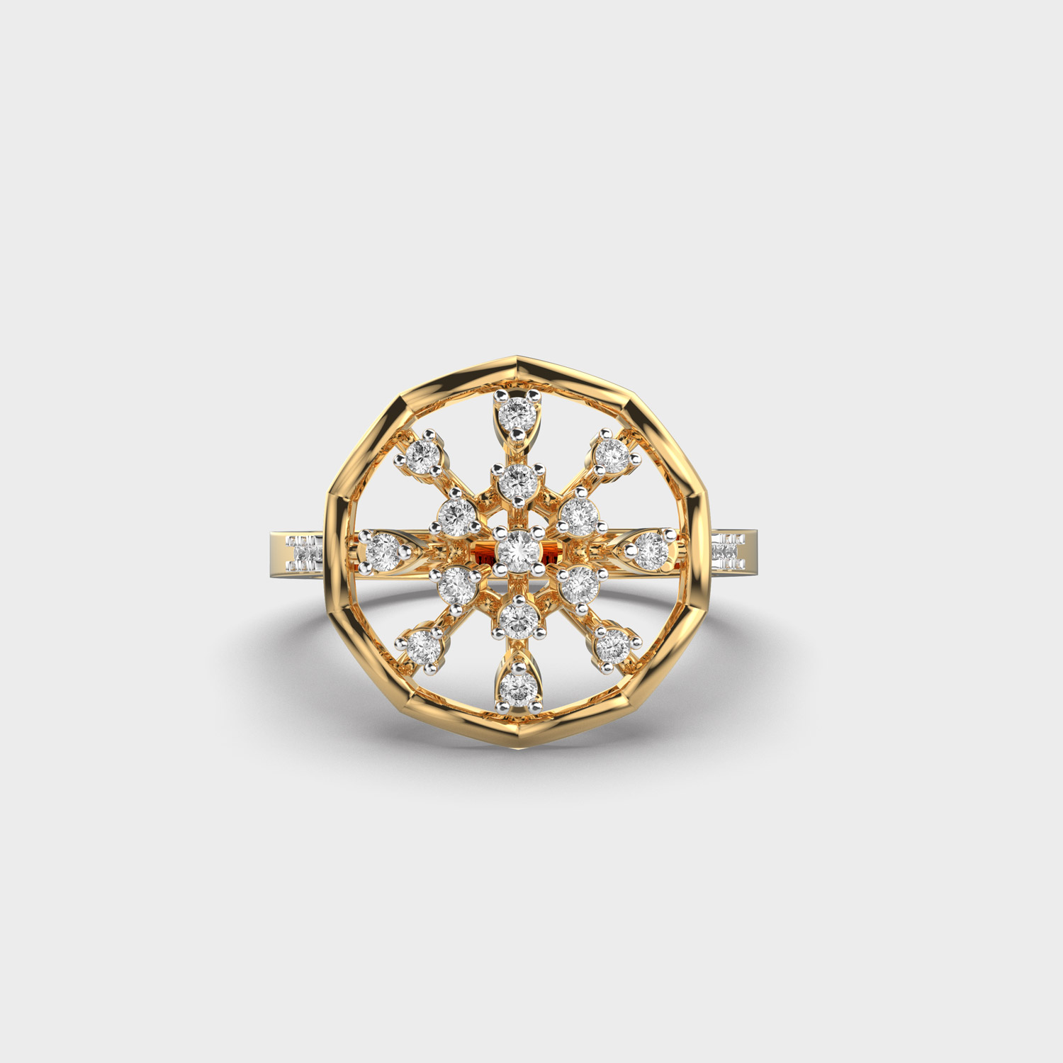 Wheel Of Time Diamond Ring