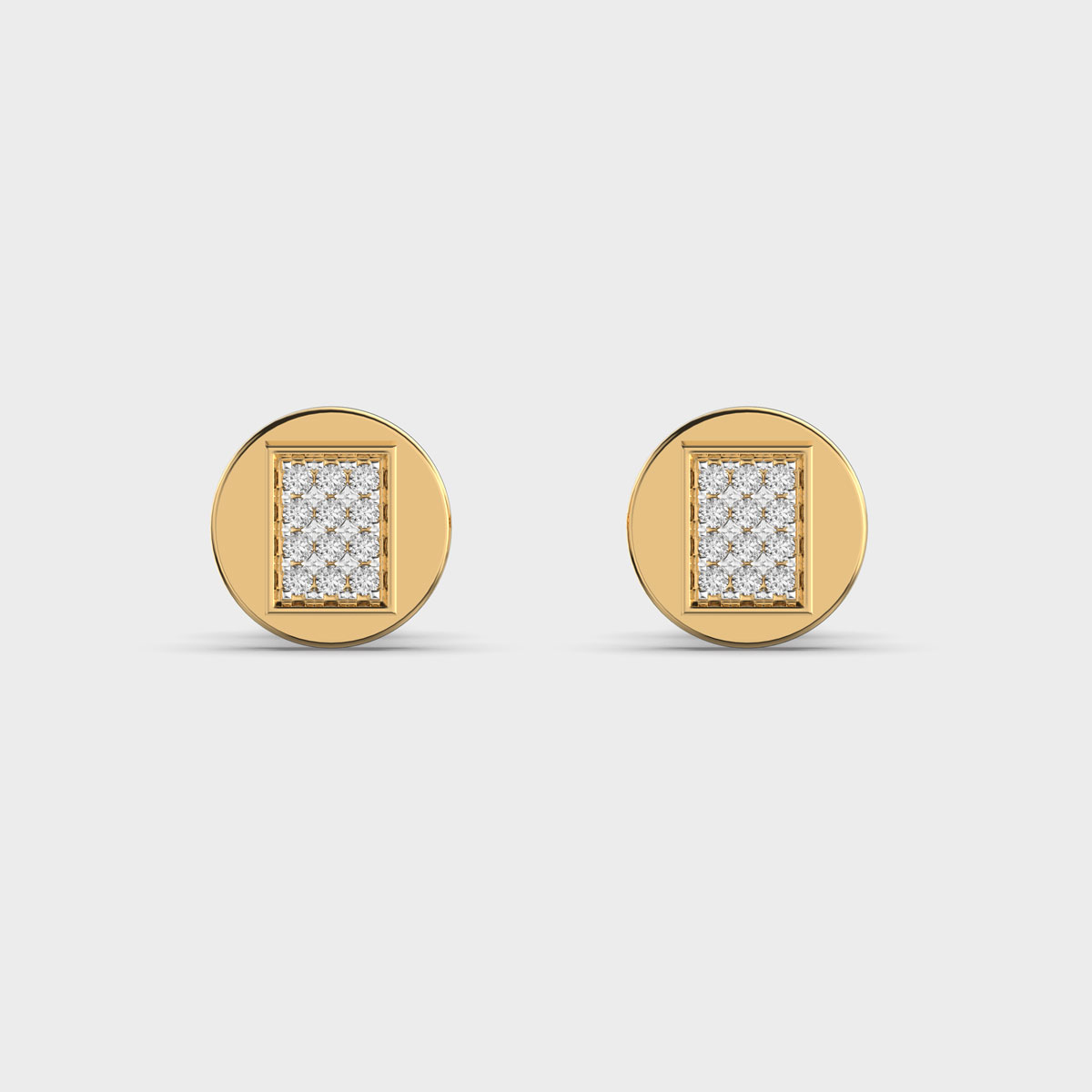 Minimal Orb Diamond Pave Earstuds